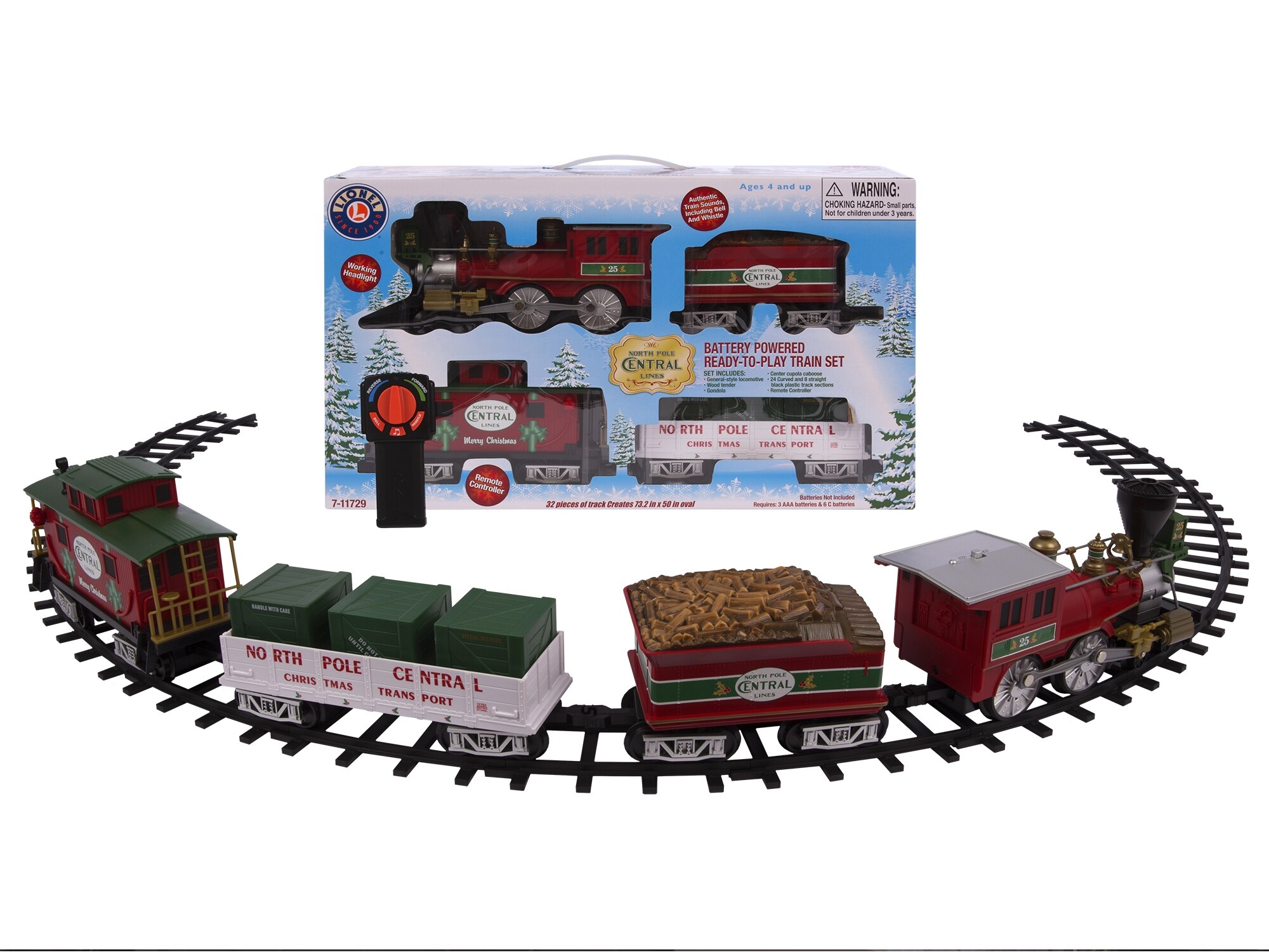 NORTH POLE CENTRAL READY TO PLAY LARGE GAUGE SET